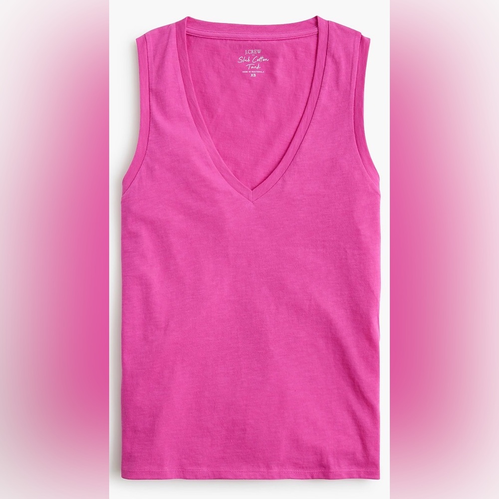 J. Crew Soft Azalea Slub Cotton Tank